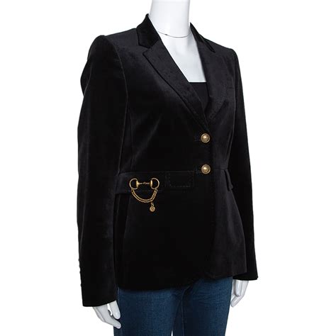 gucci vintage blazer|gucci black velvet blazer.